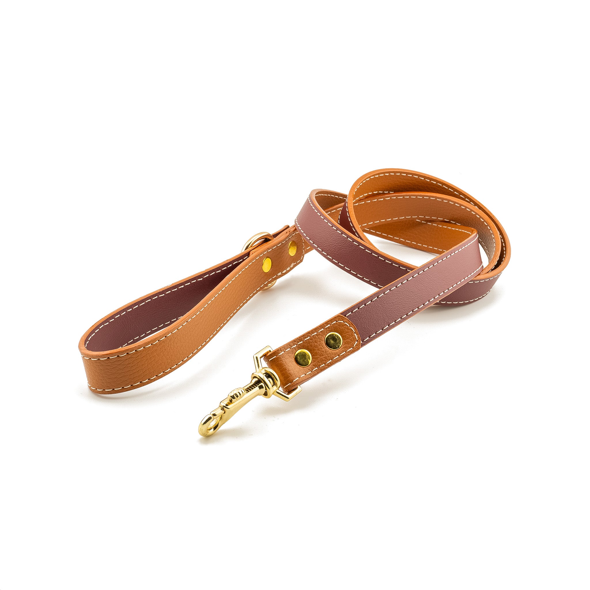 Vegan Leather Leash - Wine Red