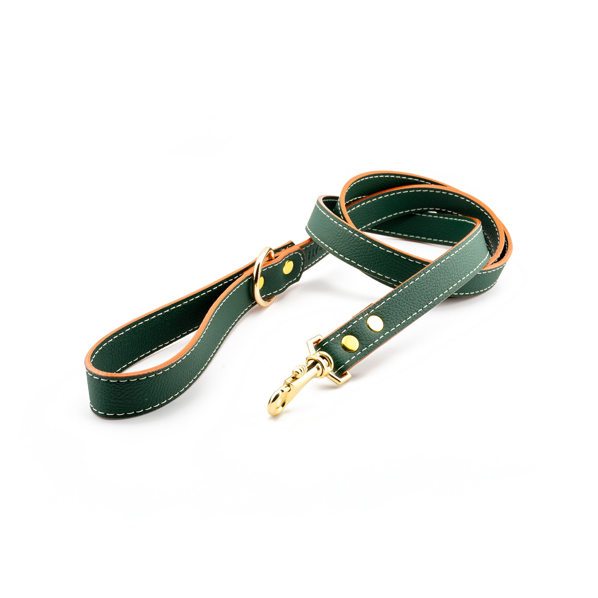 Vegan Leather Leash - Jungle Green