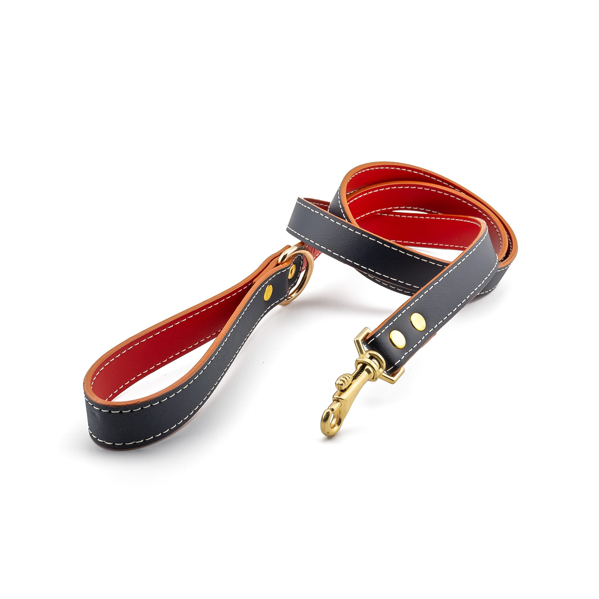 Vegan Leather Leash - Sailor Red