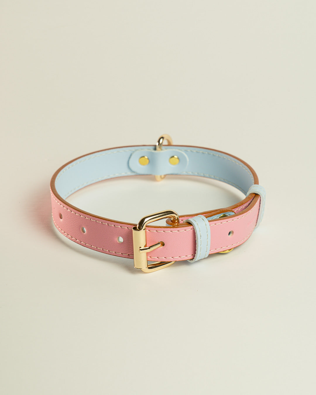 Vegan Leather Dog Collar - Sweet Pink