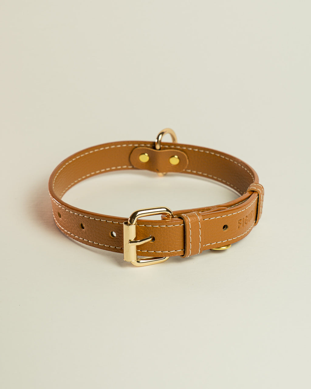 Vegan Leather Dog Collar - Terracotta