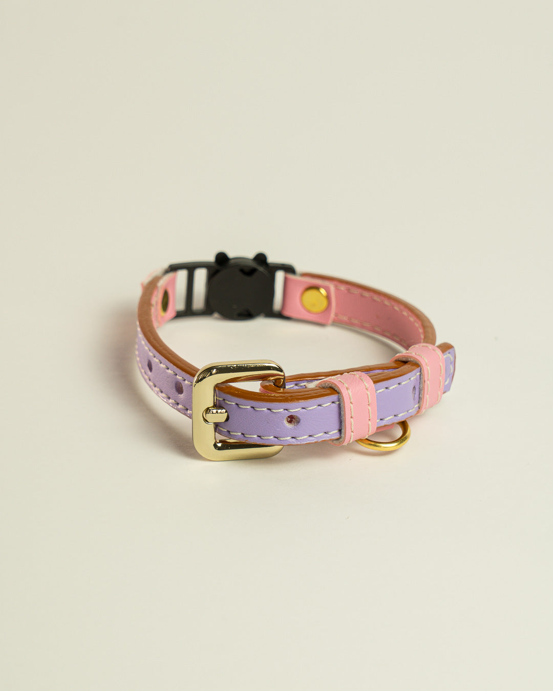 Vegan Leather Cat Collar - Lilac