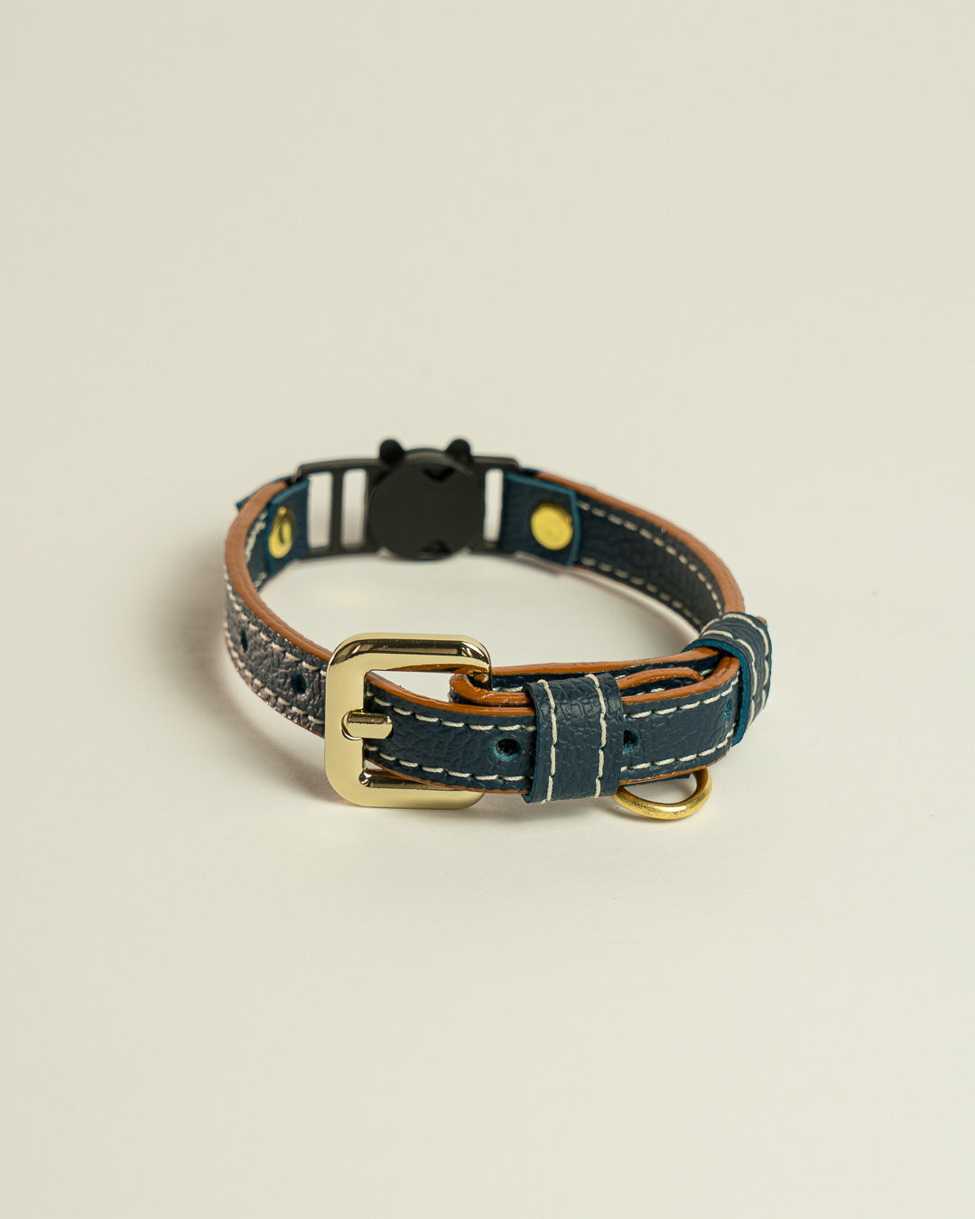 Vegan Leather Cat Collar - Blue Ocean