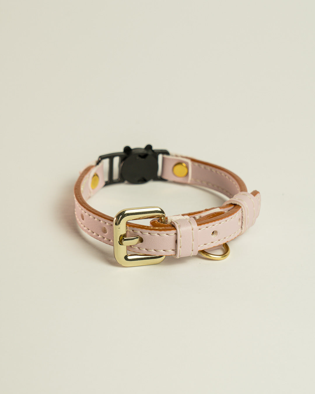 Vegan Leather Cat Collar - Flamingo