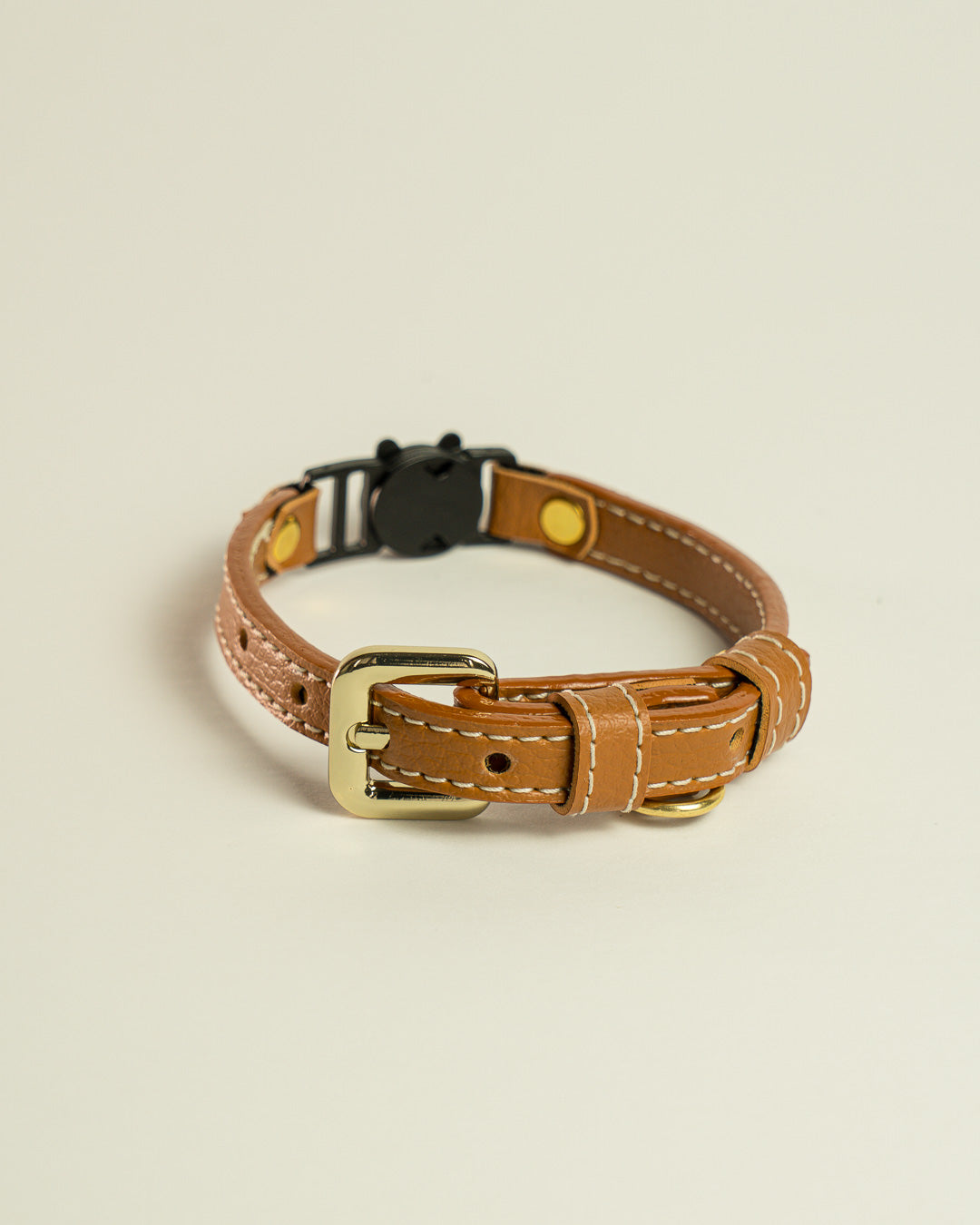 Vegan Leather Cat Collar - Terracotta