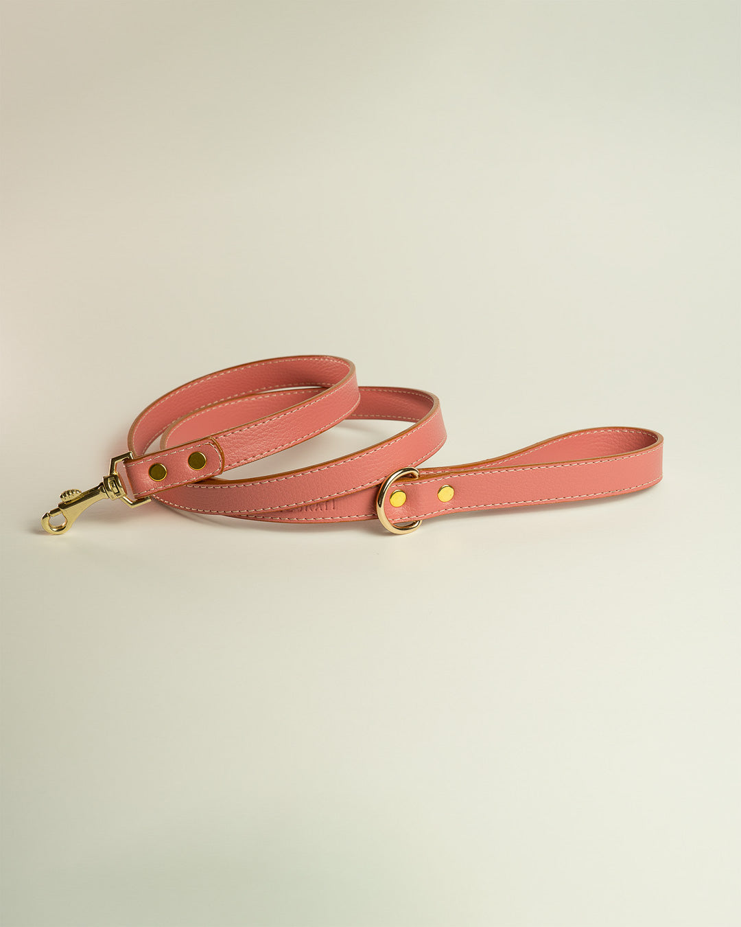 Vegan Leather Leash - Salmon Pink