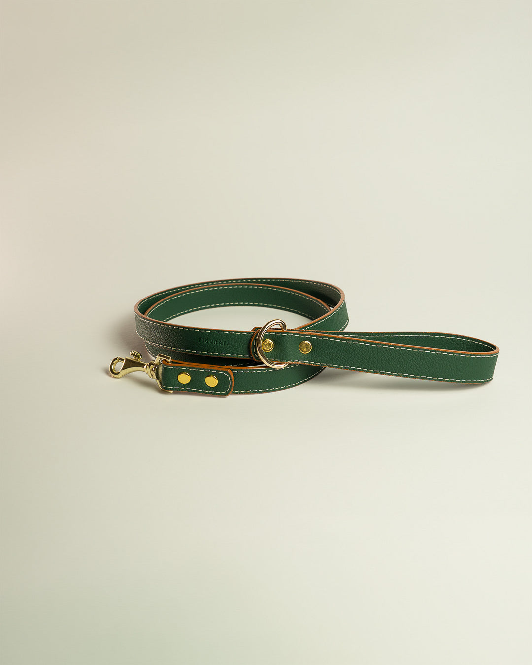 Vegan Leather Leash - Jungle Green