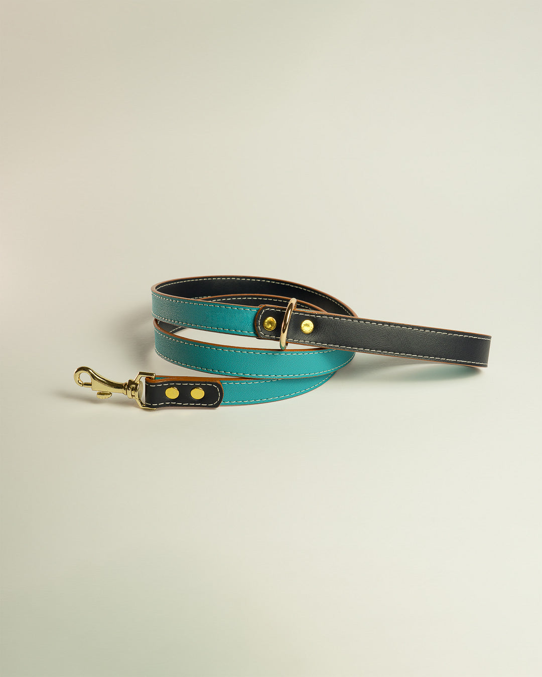 Vegan Leather Leash - Turquoise