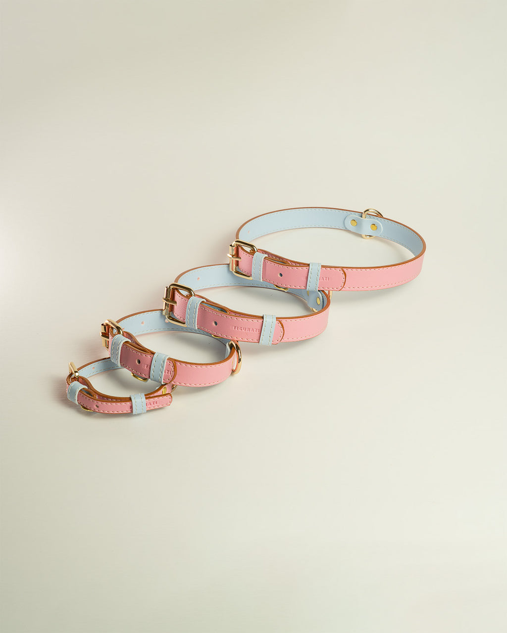 Vegan Leather Dog Collar - Sweet Pink