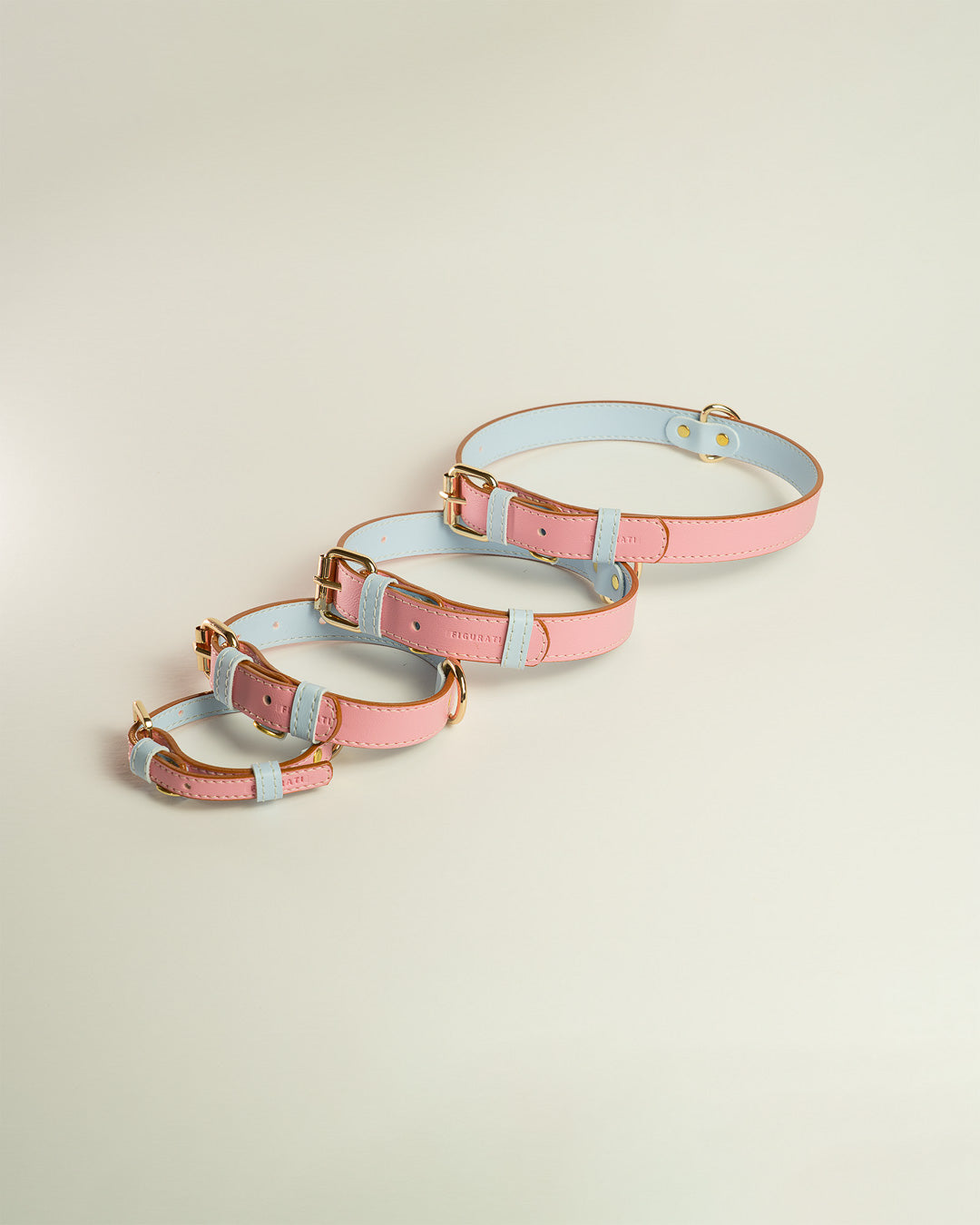 Vegan Leather Dog Collar - Sweet Pink