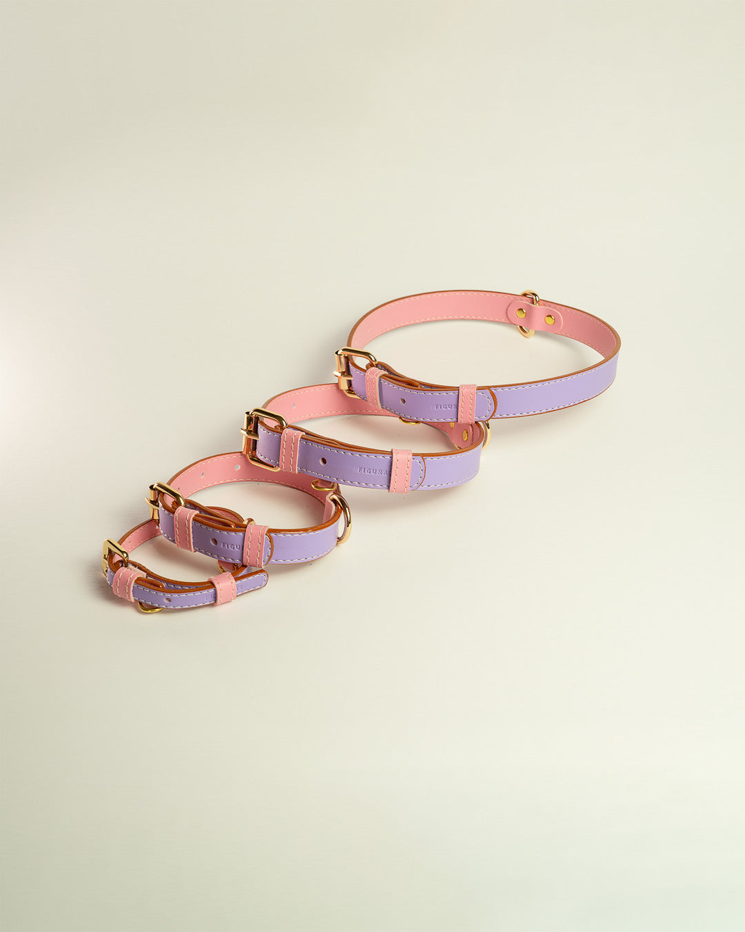 Vegan Leather Dog Collar - Lilac