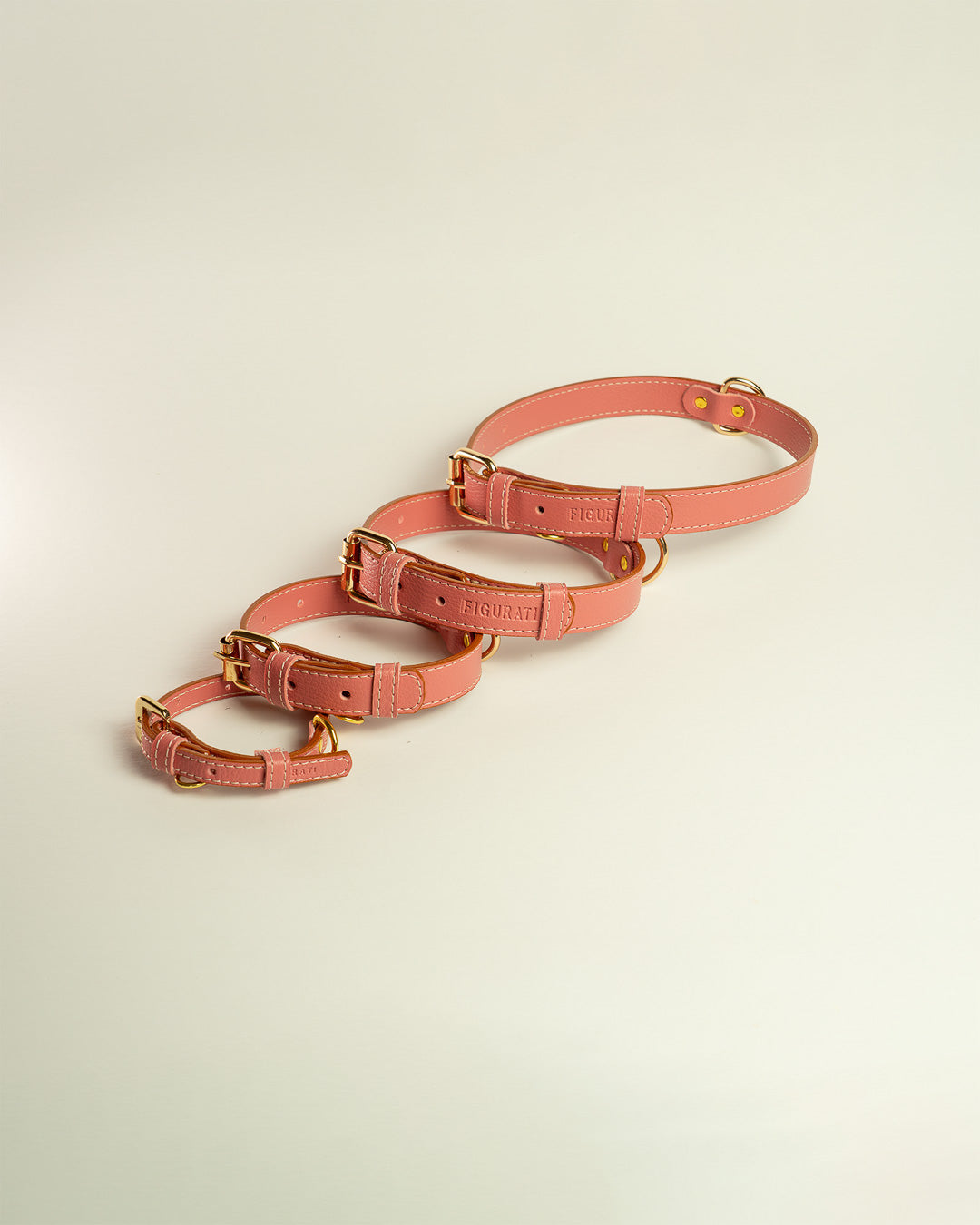 Vegan Leather Dog Bundle - Salmon
