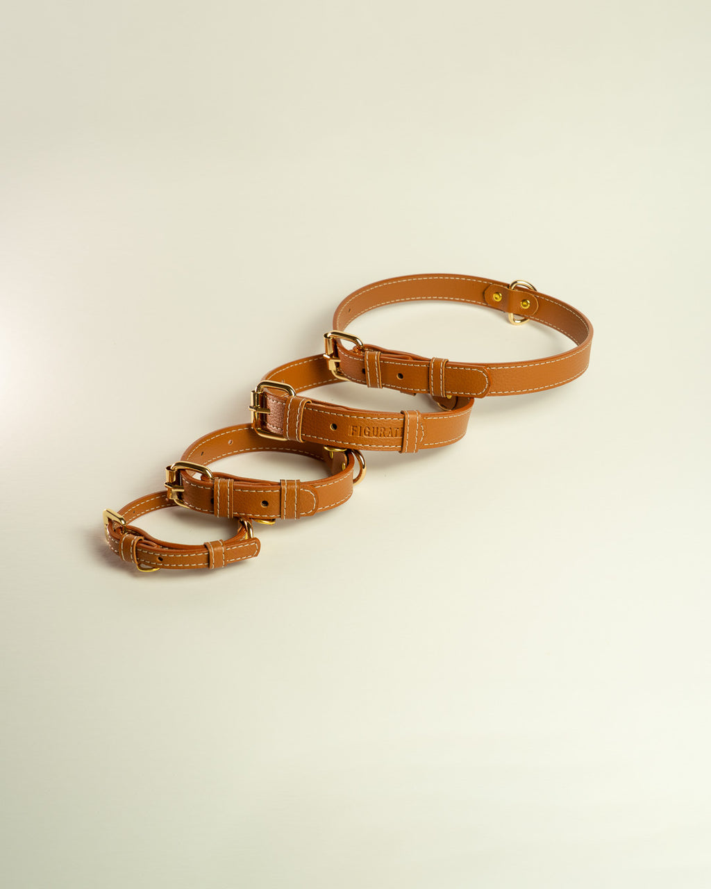 Vegan Leather Dog Collar - Terracotta