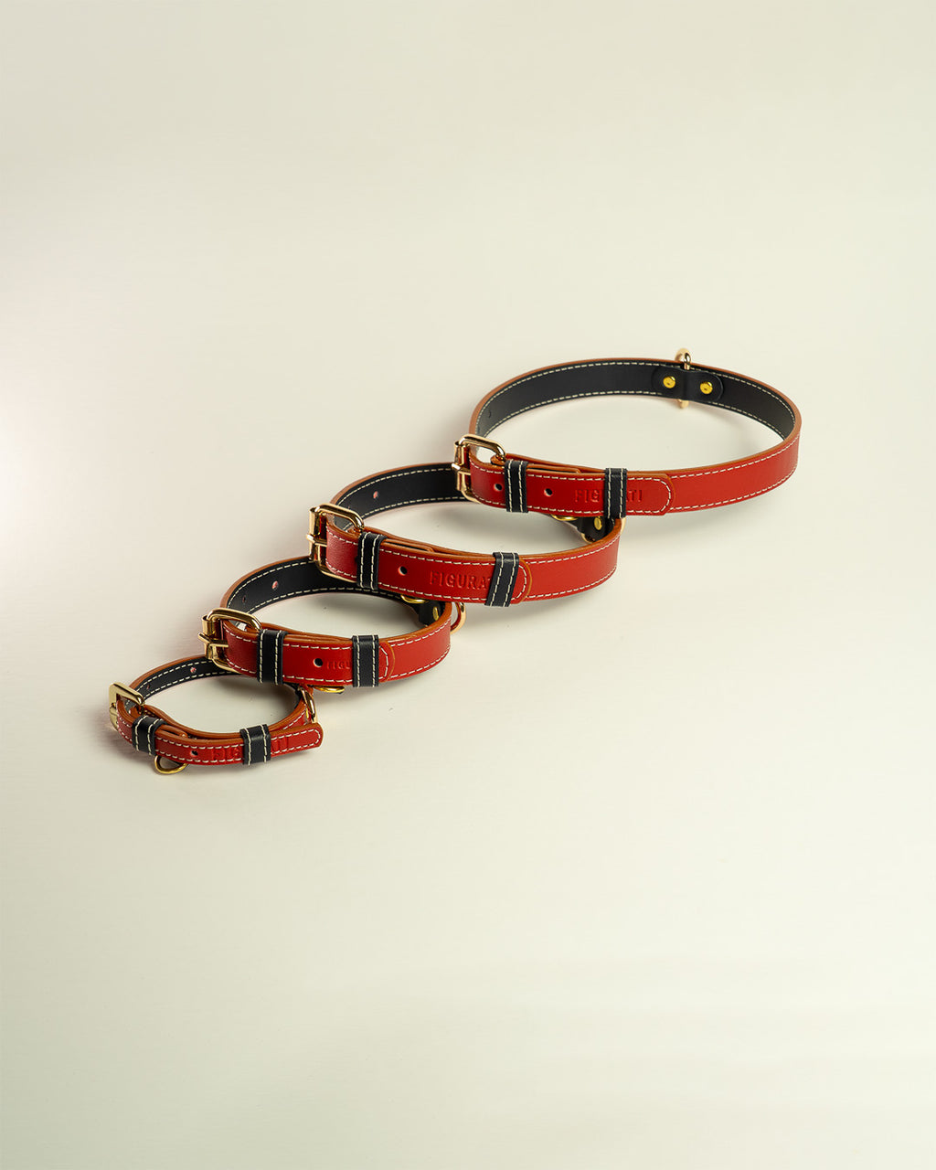 Vegan Leather Dog Bundle - Sailor Red