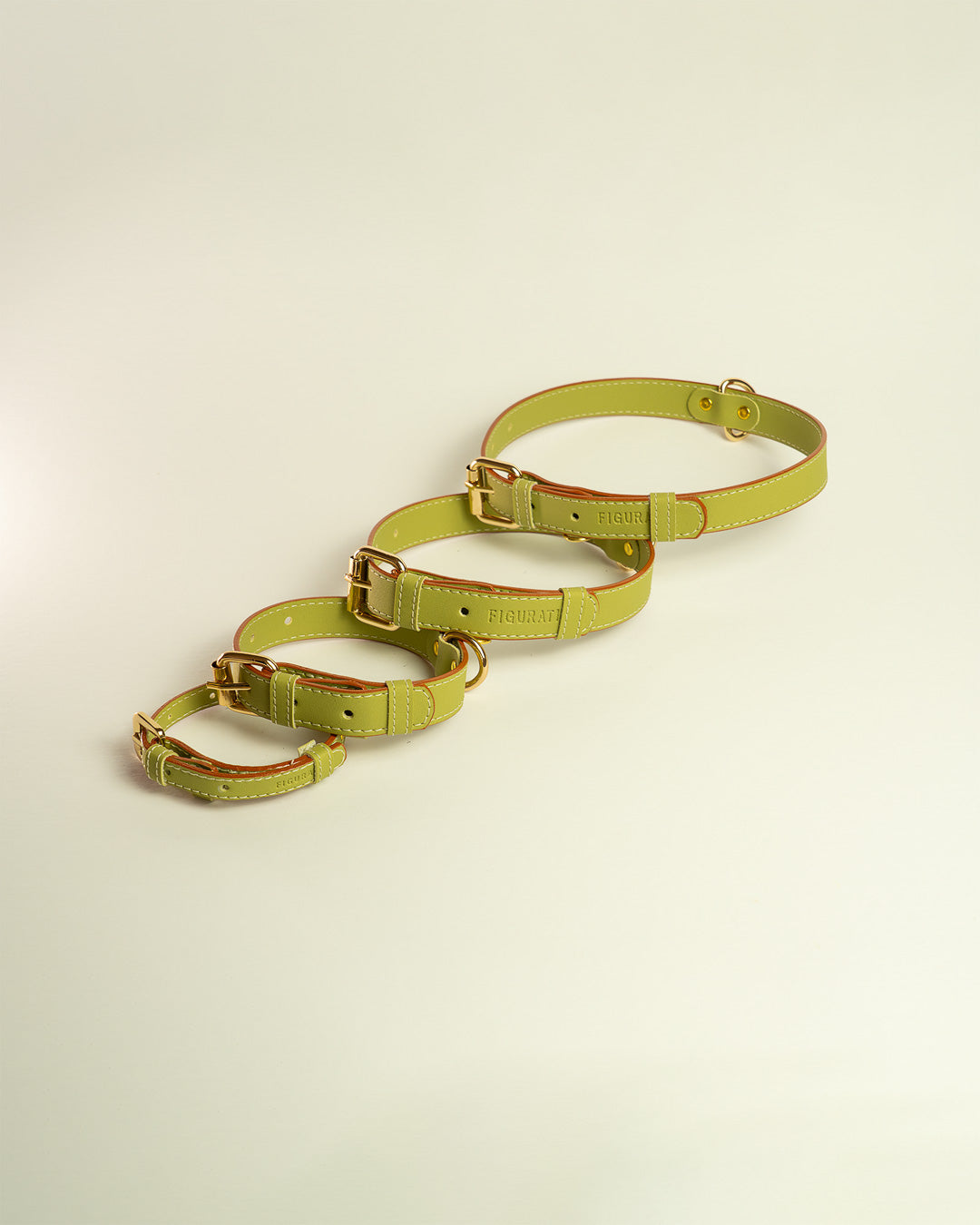 Vegan Leather Dog Bundle - Olive Green