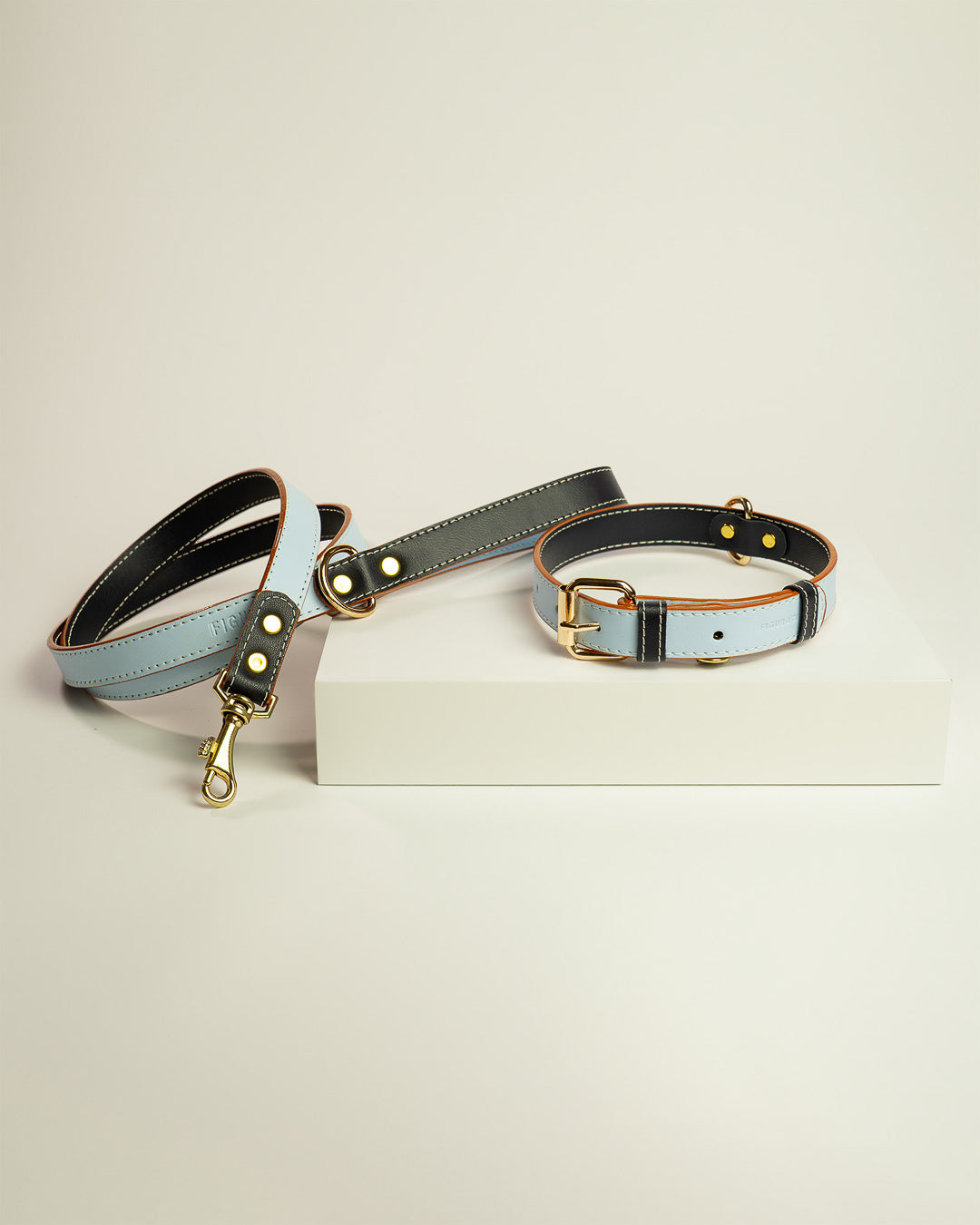 Vegan Leather Dog Bundle - True Blue