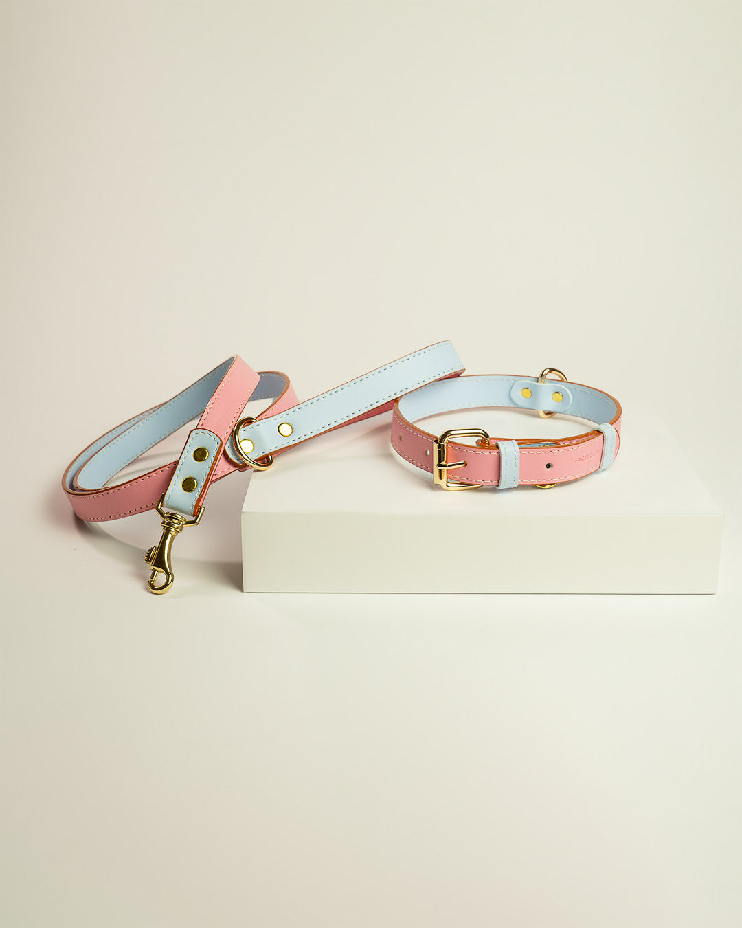 Vegan Leather Dog Bundle - Sweet Pink