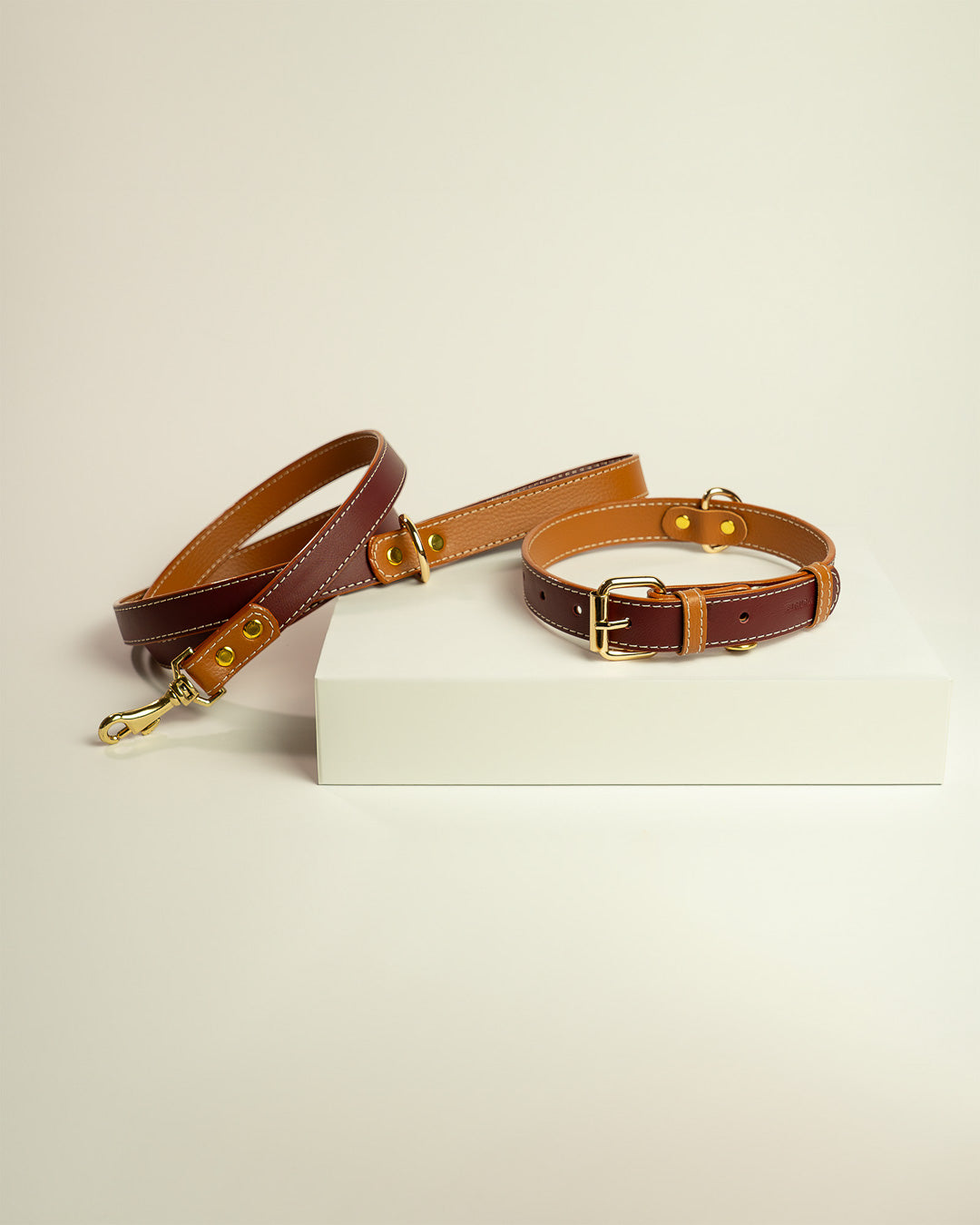 Vegan Leather Dog Bundle - Wine Red