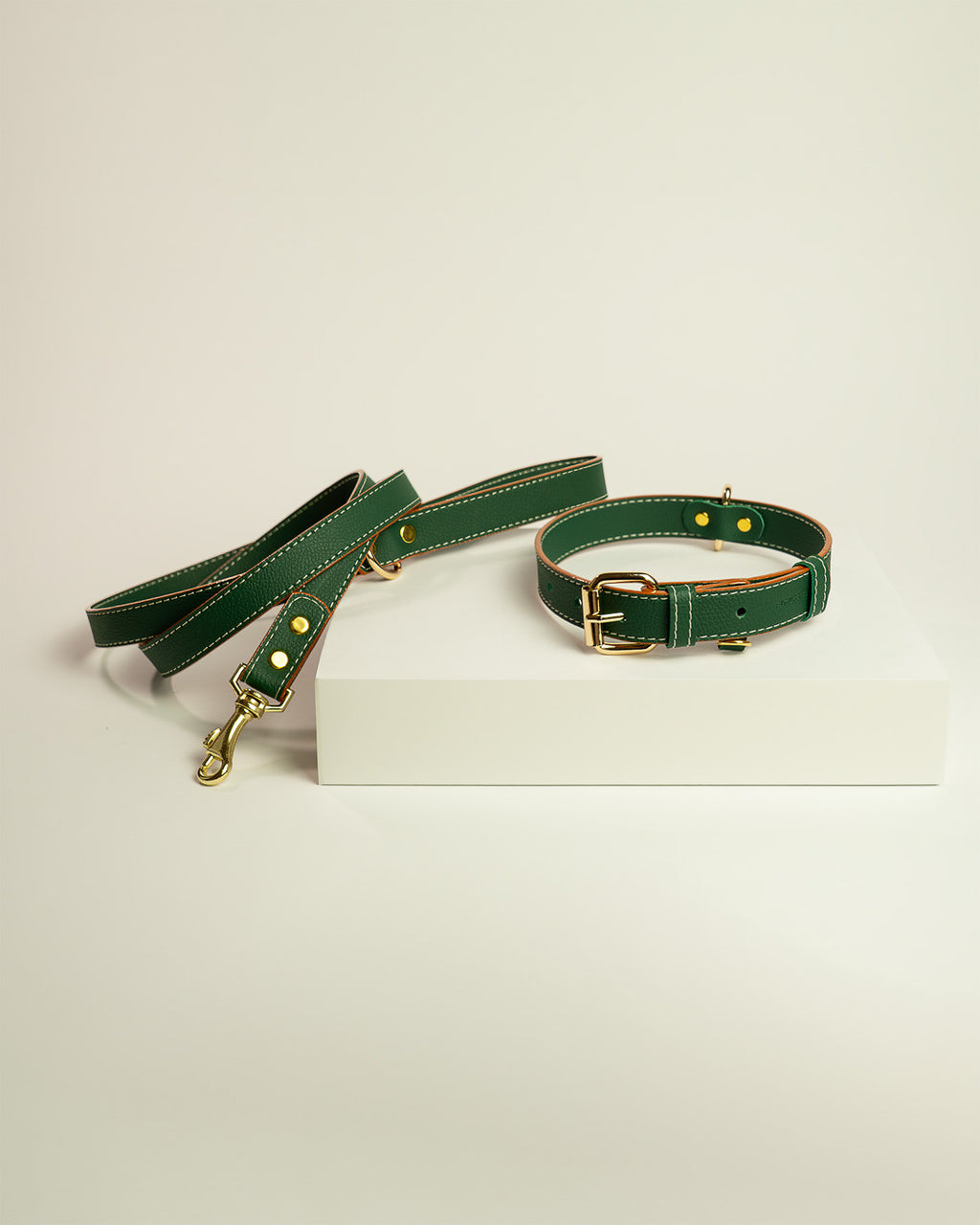Vegan Leather Dog Bundle - Jungle Green