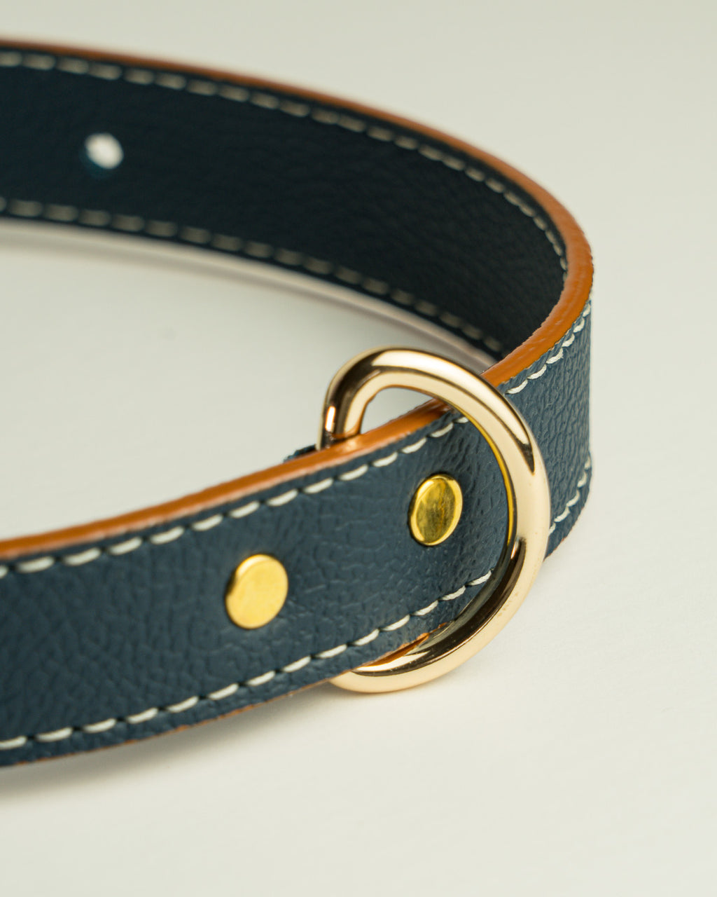 Vegan Leather Dog Collar - Blue Ocean