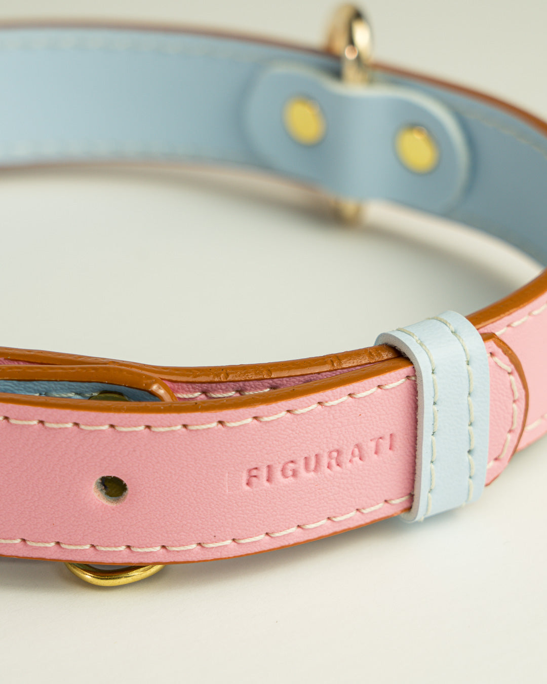 Vegan Leather Dog Collar - Sweet Pink