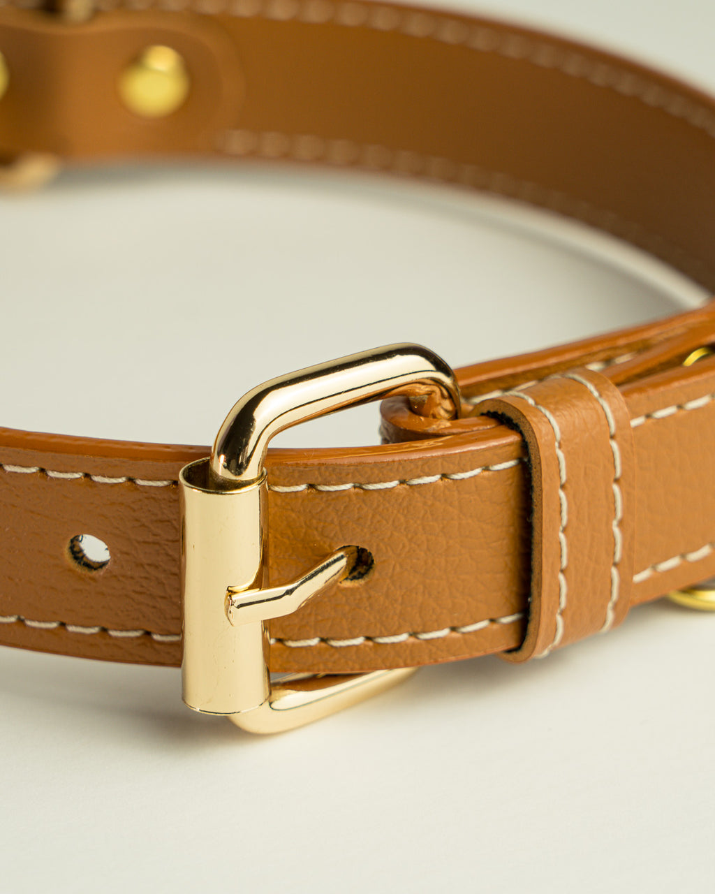 Vegan Leather Dog Collar - Terracotta